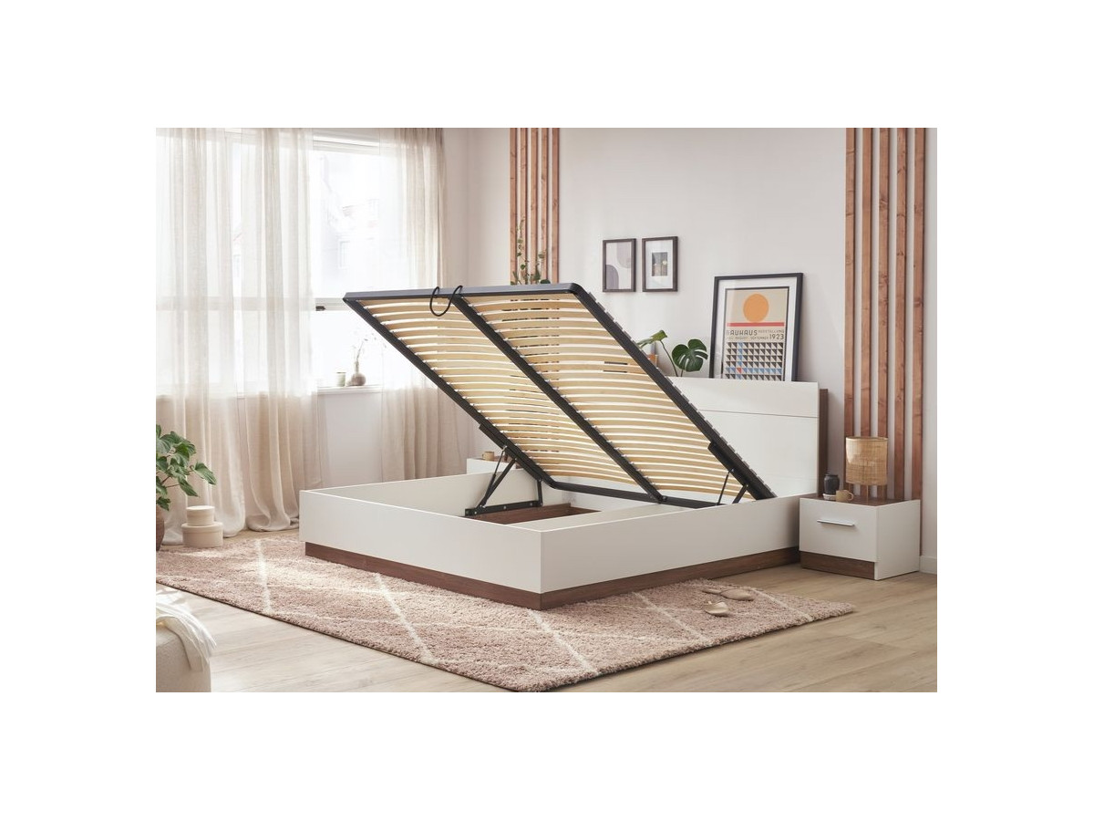 ZENITA set met opbergbed + 2 nachtkastjes