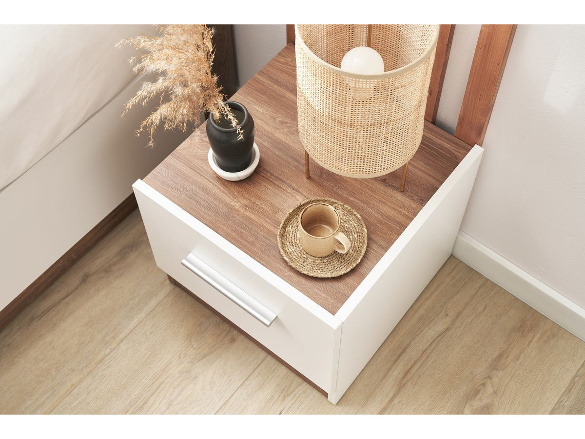 Set van twee ZENITA nachtkastjes met 1 lade