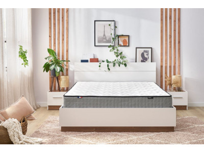 Matelas ZOE 26 cm 638 ressorts ensachés + mousse à mémoire de forme