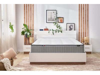 Matelas CAPUCINE 30 cm 672 ressorts ensachés + mémoire de forme