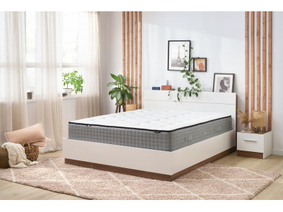 Matelas JOSEPHINE 30 cm 672 ressorts ensachés + latex + mémoire de forme