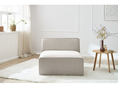 Chauffeuse 1 place pour canapé modulable MEGEVE tissu chiné