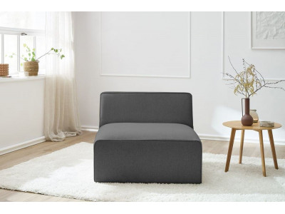 Chauffeuse 1 place pour canapé modulable MEGEVE tissu chiné