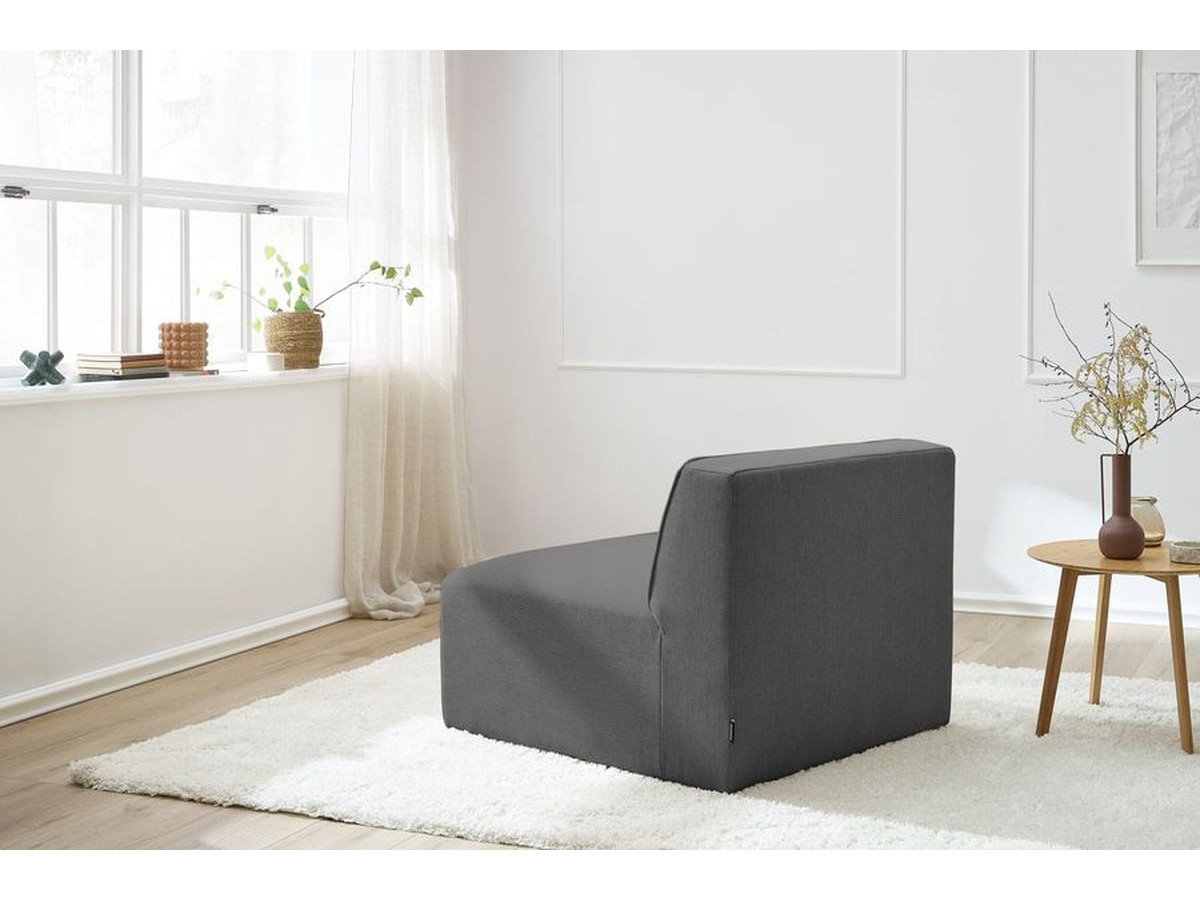 1-zits fauteuil voor modulaire bank MEGEVE gemêleerde stof