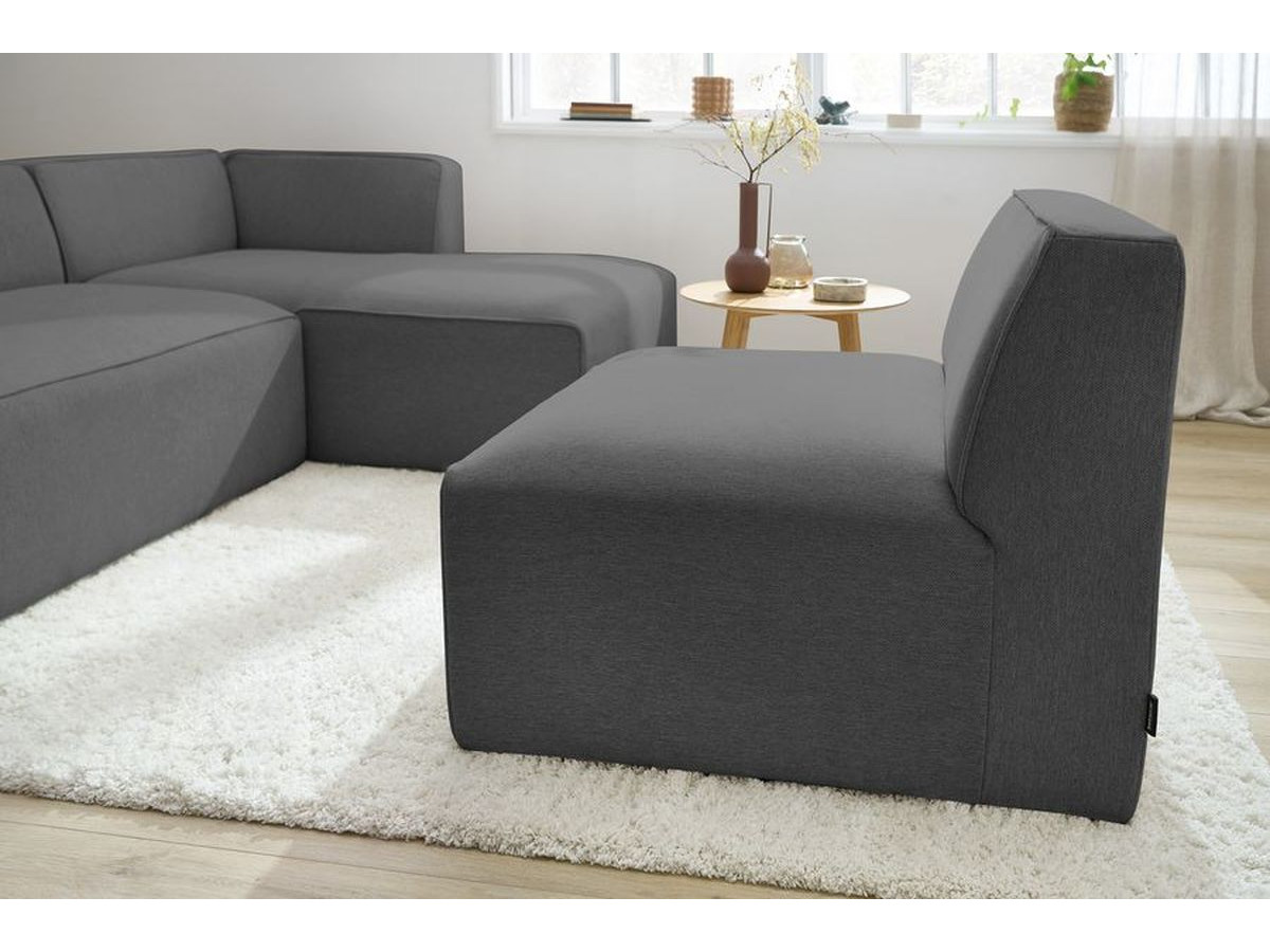 1-zits fauteuil voor modulaire bank MEGEVE gemêleerde stof