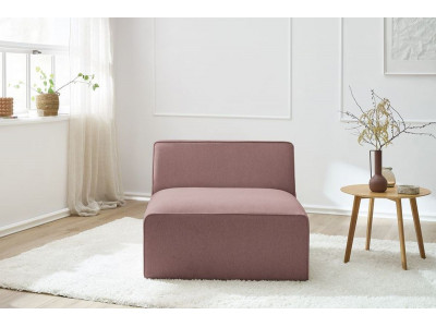 Chauffeuse 1 place pour canapé modulable MEGEVE tissu chiné