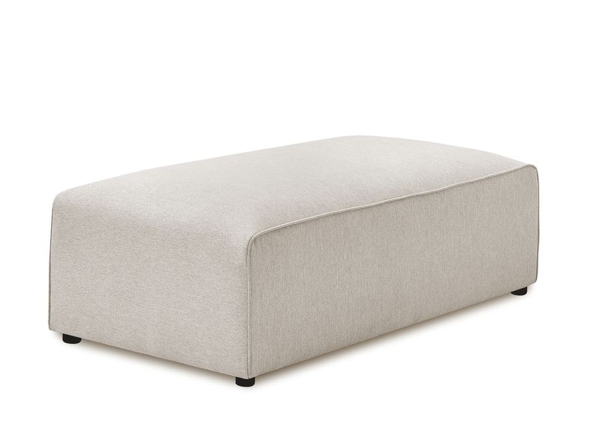 Pouf pour canapé modulable MEGEVE tissu chiné