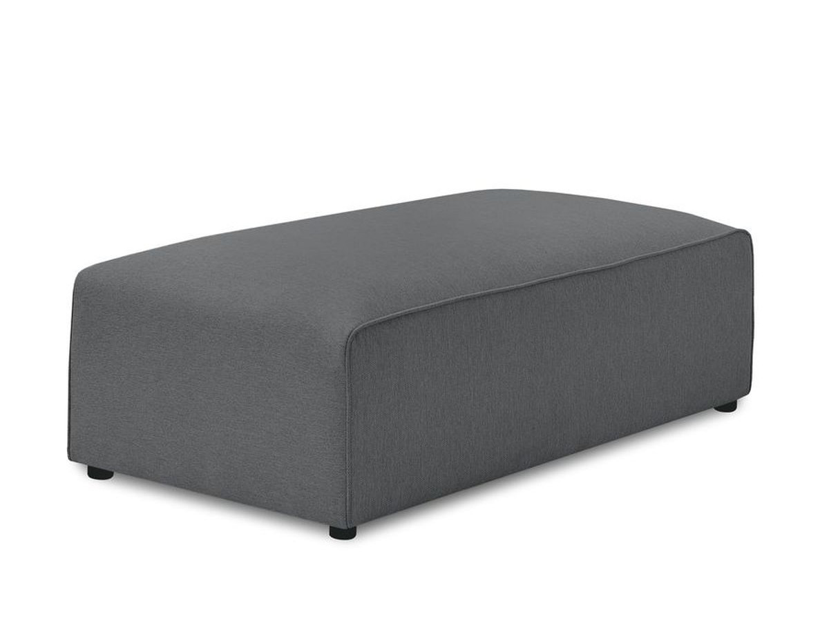 Pouf pour canapé modulable MEGEVE tissu lisse