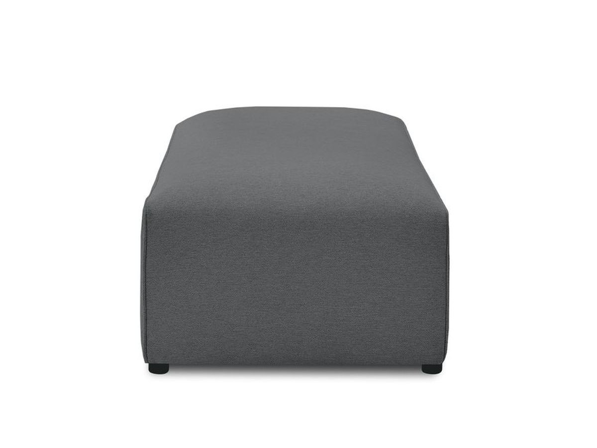 Pouf pour canapé modulable MEGEVE chiné gris foncé — vue 6