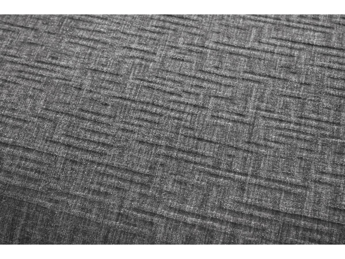 Canapé d'angle fixe MEGEVE tissu texturé