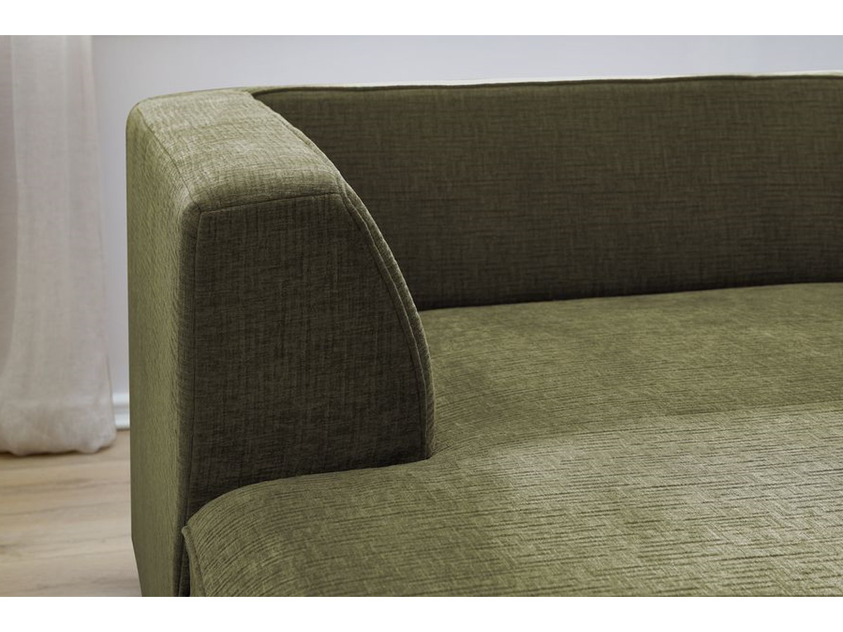 Canapé d'angle fixe MEGEVE tissu texturé