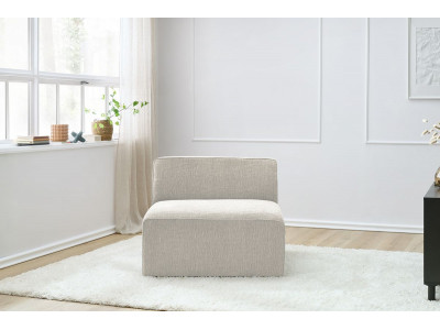 Chauffeuse 1 place pour canapé modulable MEGEVE tissu texturé