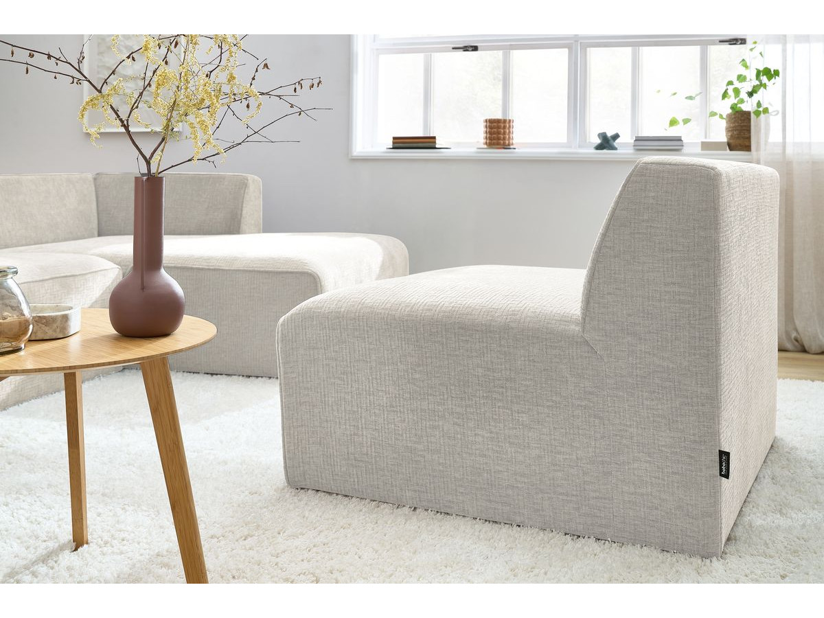 Chauffeuse 1 place pour canapé modulable MEGEVE tissu texturé