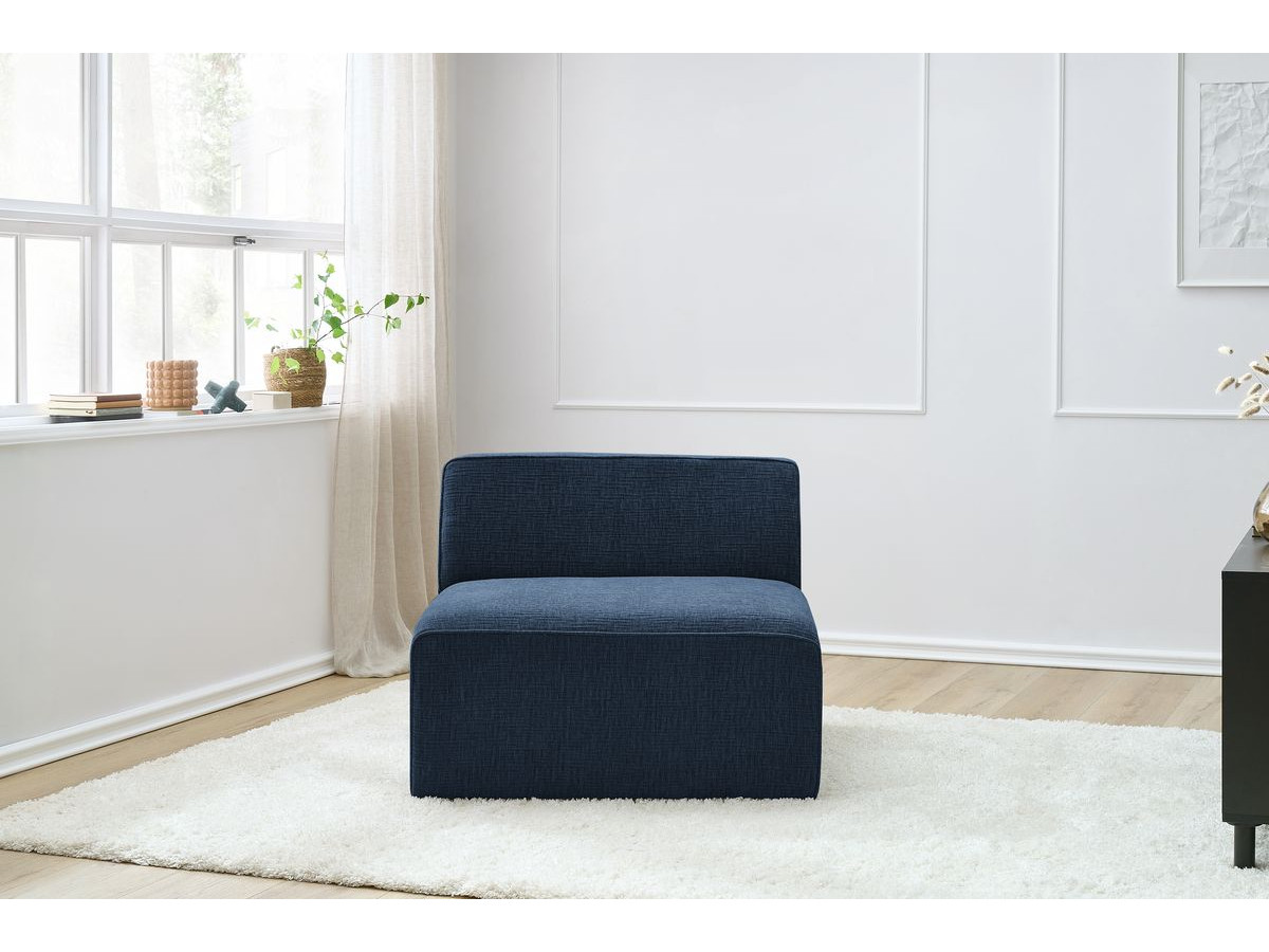 Chauffeuse 1 place pour canapé modulable MEGEVE tissu texturé