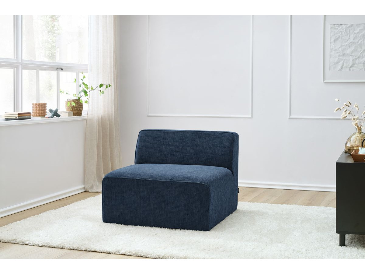 Chauffeuse 1 place pour canapé modulable MEGEVE tissu texturé