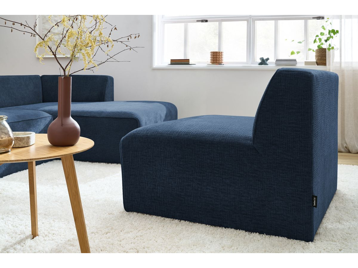 Chauffeuse 1 place pour canapé modulable MEGEVE tissu texturé