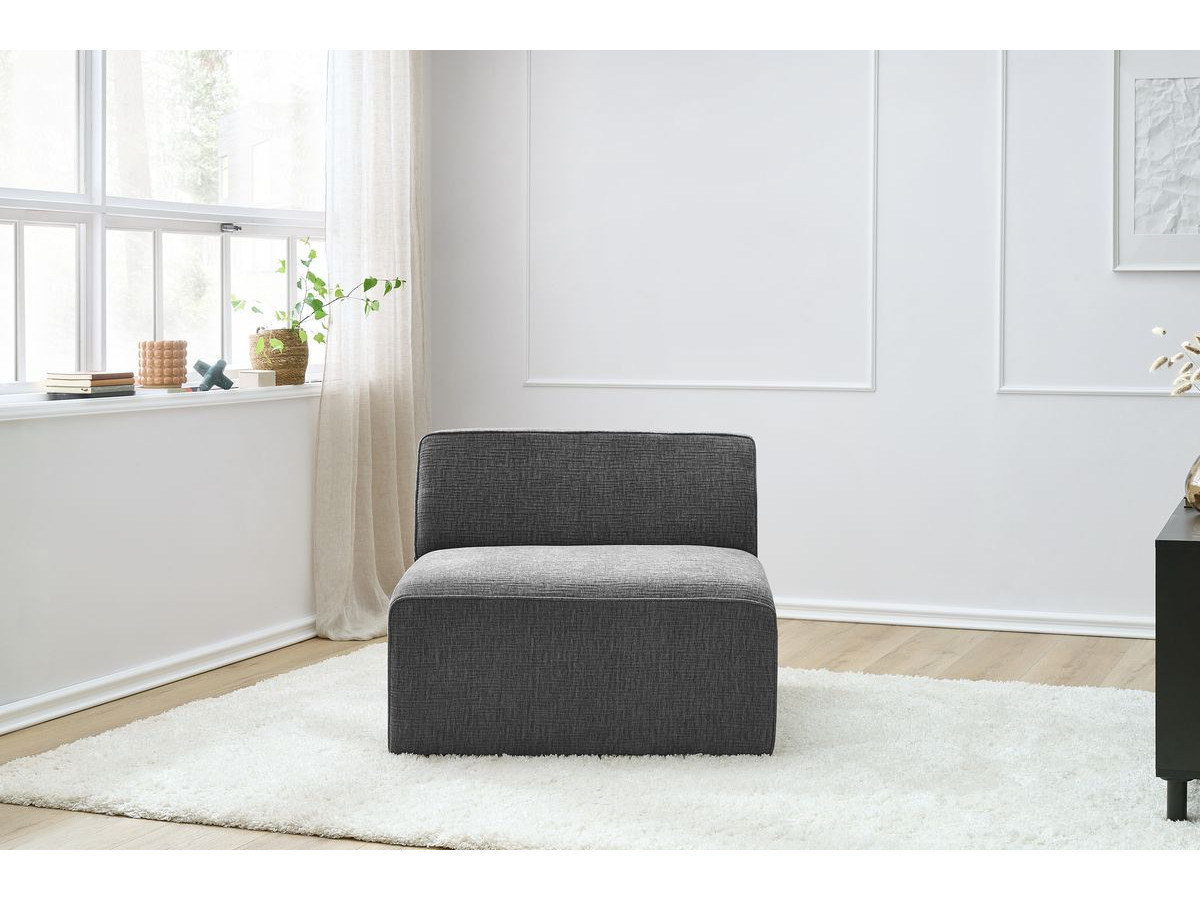 Chauffeuse 1 place pour canapé modulable MEGEVE tissu texturé