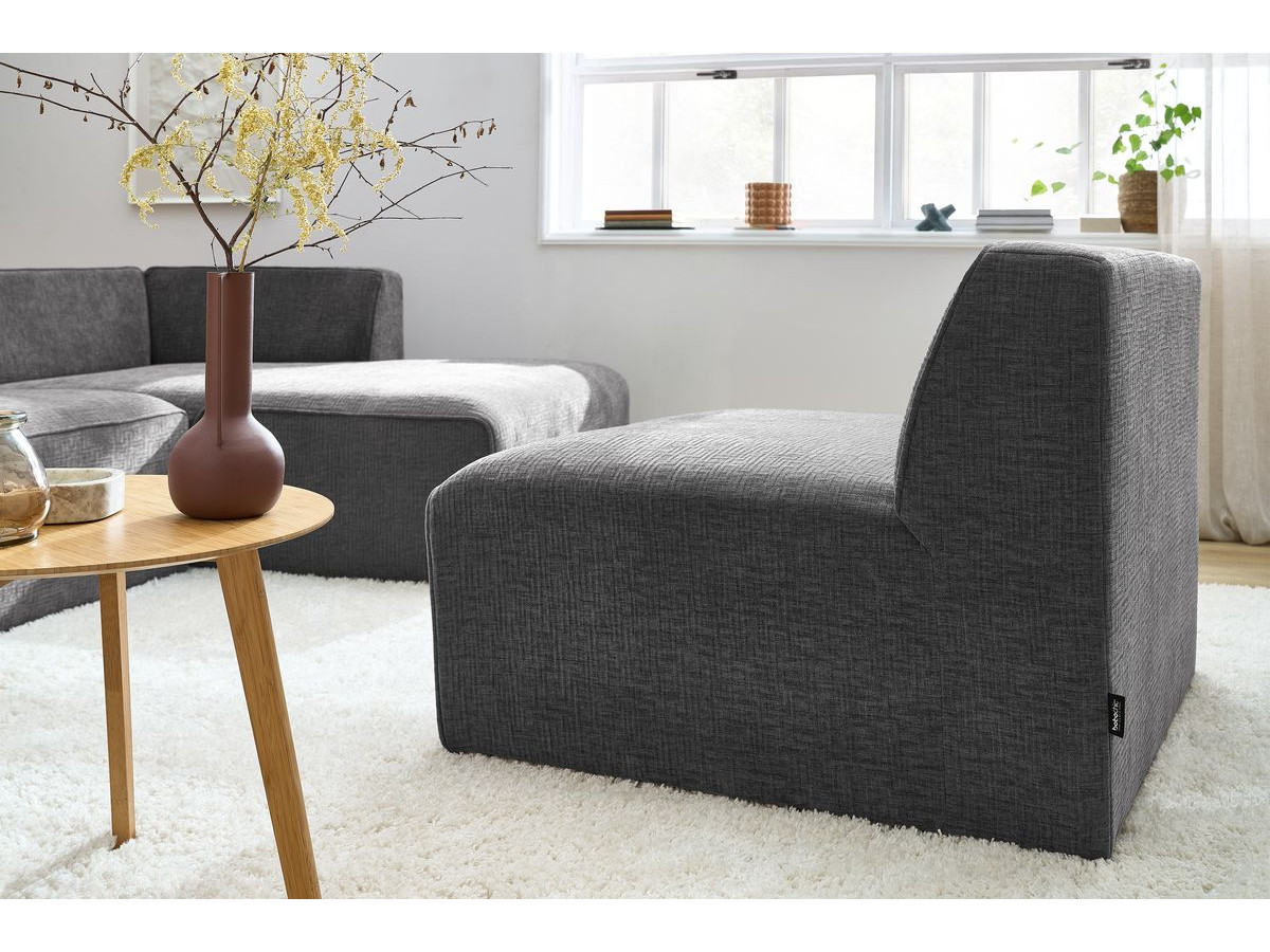 Chauffeuse 1 place pour canapé modulable MEGEVE tissu texturé