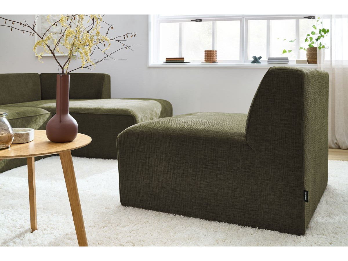 Chauffeuse 1 place pour canapé modulable MEGEVE tissu texturé