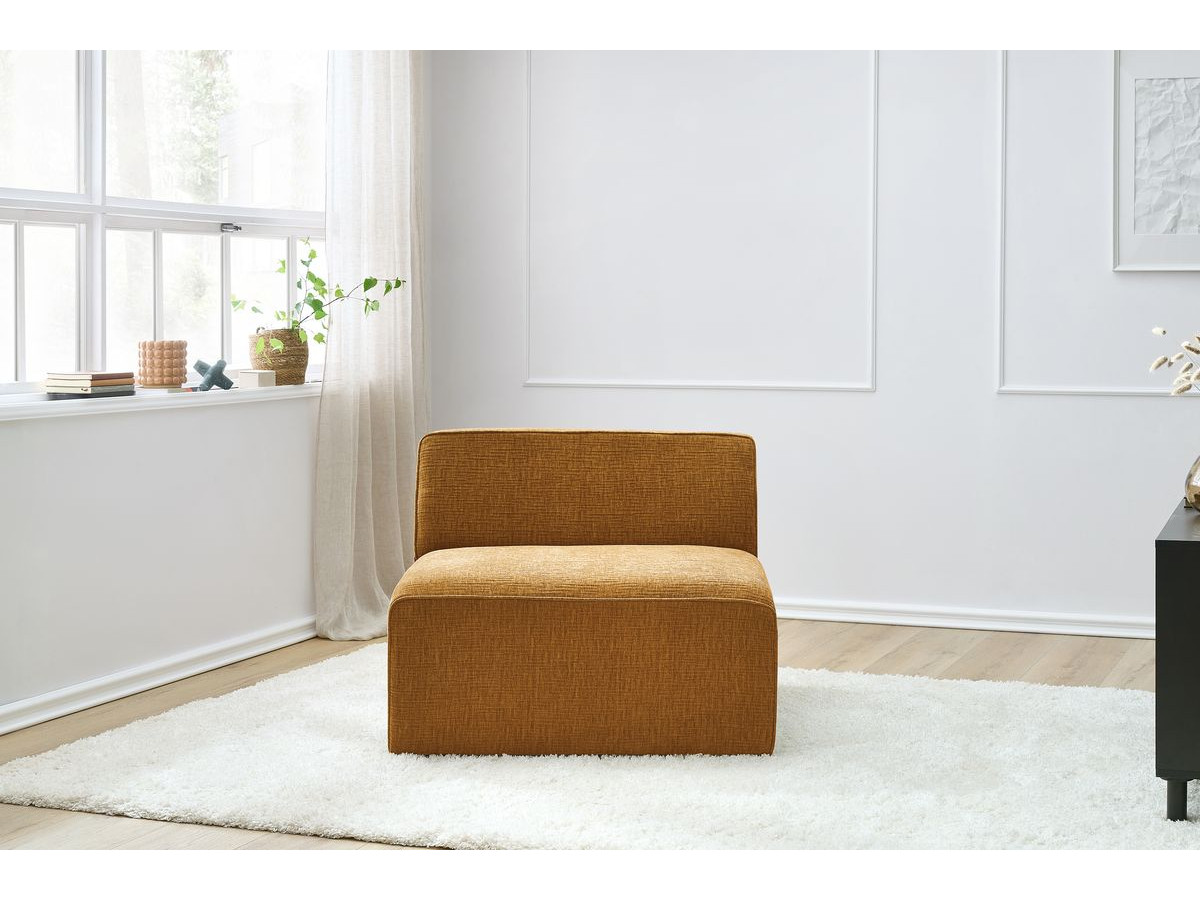 Chauffeuse 1 place pour canapé modulable MEGEVE tissu texturé
