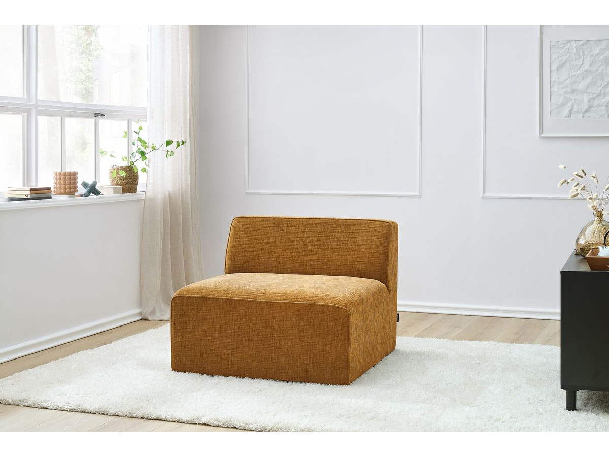 Chauffeuse 1 place pour canapé modulable MEGEVE tissu texturé
