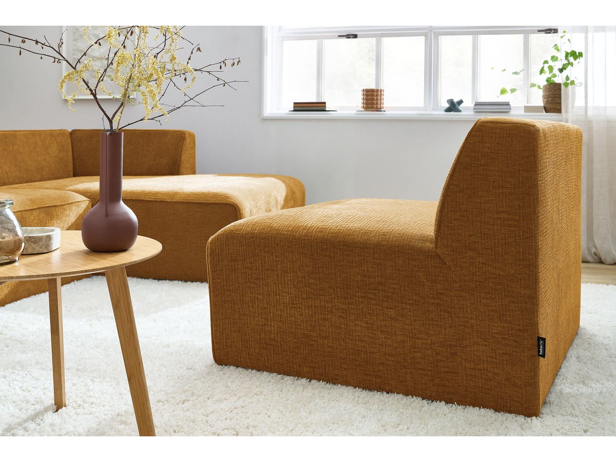 Chauffeuse 1 place pour canapé modulable MEGEVE tissu texturé