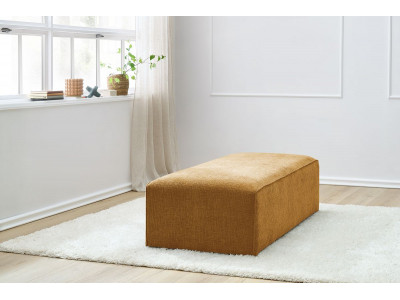 Pouf pour canapé modulable MEGEVE tissu texturé