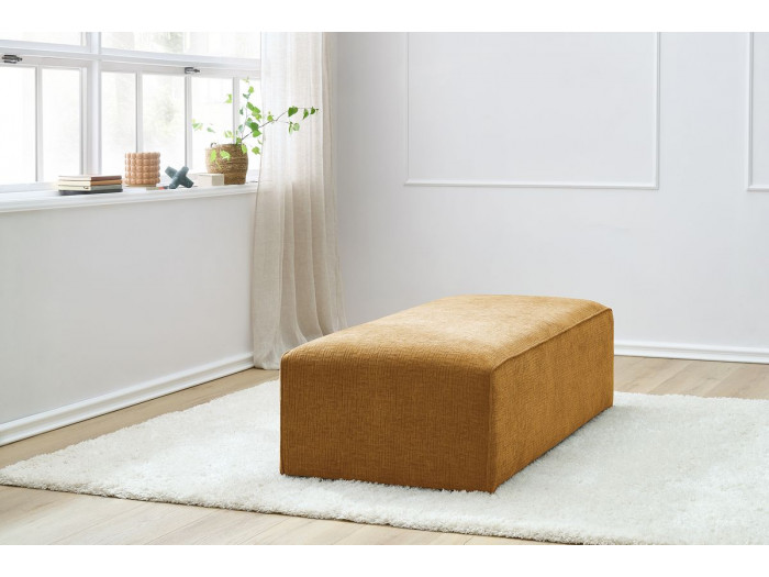 Pouf pour canapé modulable MEGEVE tissu texturé