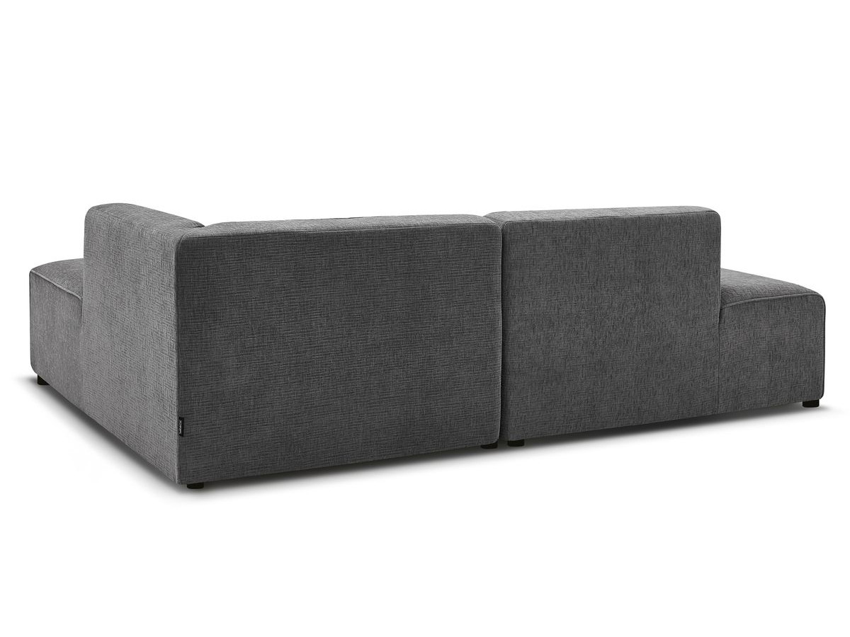 Canapé d'angle fixe MEGEVE tissu texturé