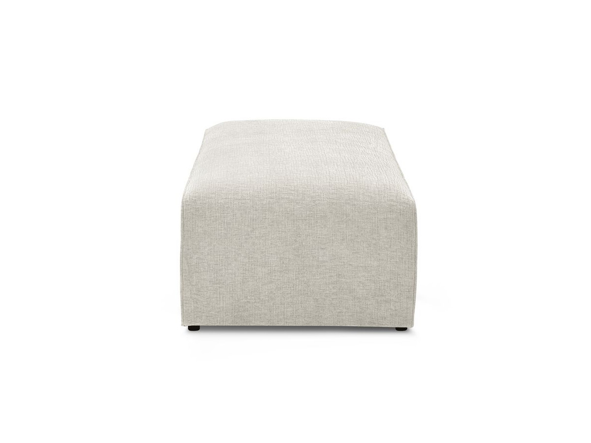 Pouf pour canapé modulable MEGEVE texturé beige — vue 5