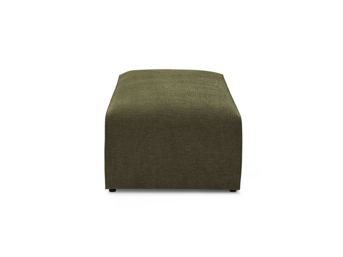 Pouf pour canapé modulable MEGEVE texturé vert — vue 5