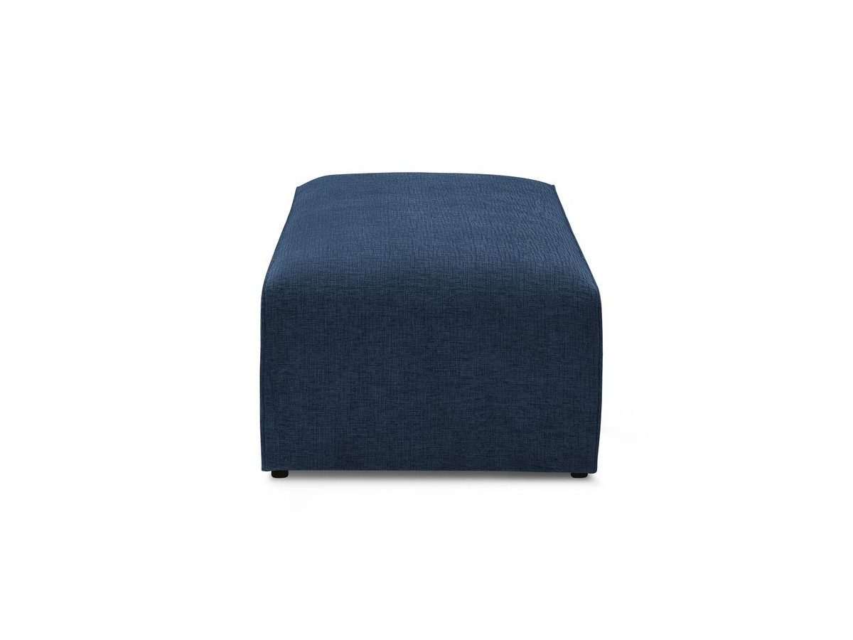 Pouf pour canapé modulable MEGEVE texturé bleu foncé — vue 5