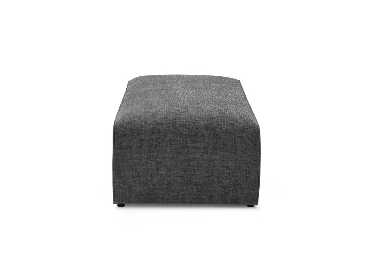 Pouf pour canapé modulable MEGEVE texturé gris foncé — vue 5