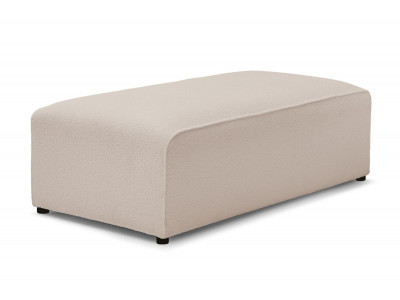 Pouf pour canapé modulable MEGEVE tissu bouclette