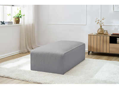 Pouf pour canapé modulable MEGEVE tissu bouclette