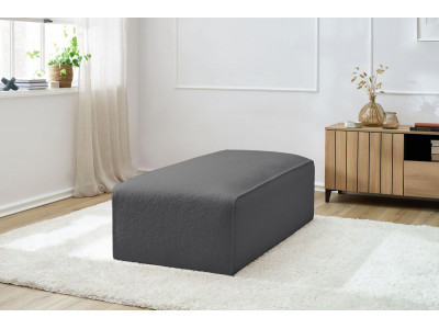 Pouf pour canapé modulable MEGEVE tissu bouclette
