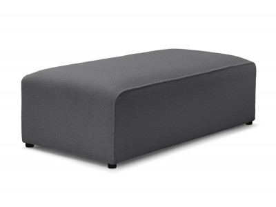 Pouf pour canapé modulable MEGEVE tissu bouclette