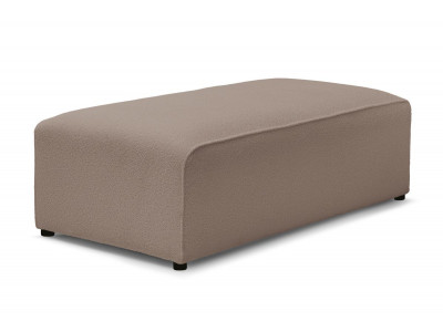 Pouf pour canapé modulable MEGEVE tissu bouclette