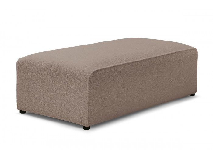 Pouf pour canapé modulable MEGEVE tissu bouclette