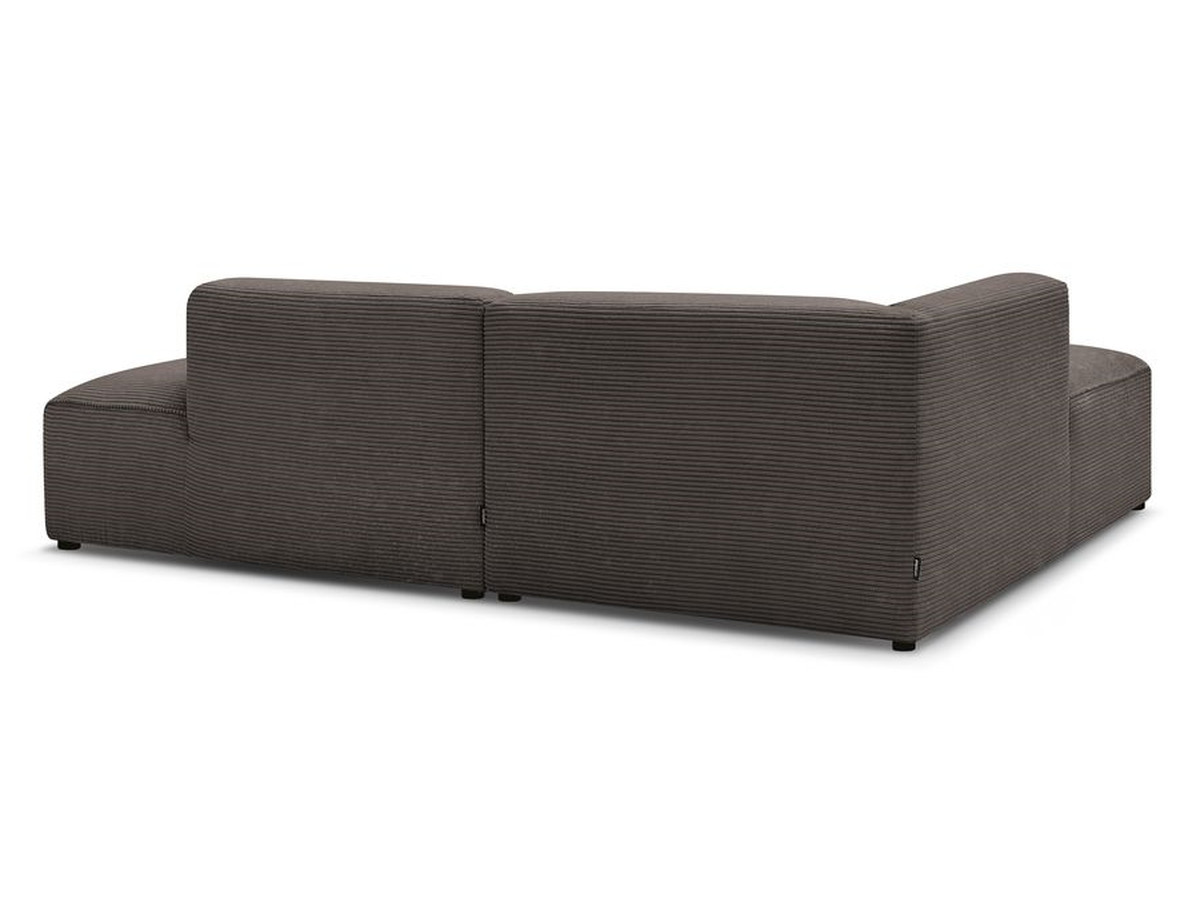 MEGEVE vaste hoekbank in corduroy stof