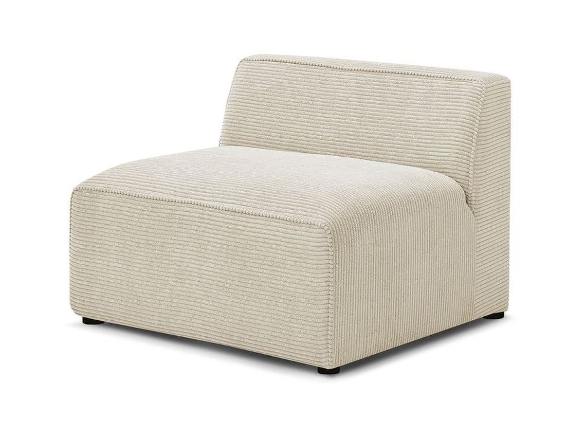 Chauffeuse 1 place pour canapé modulable MEGEVE tissu velours côtelé