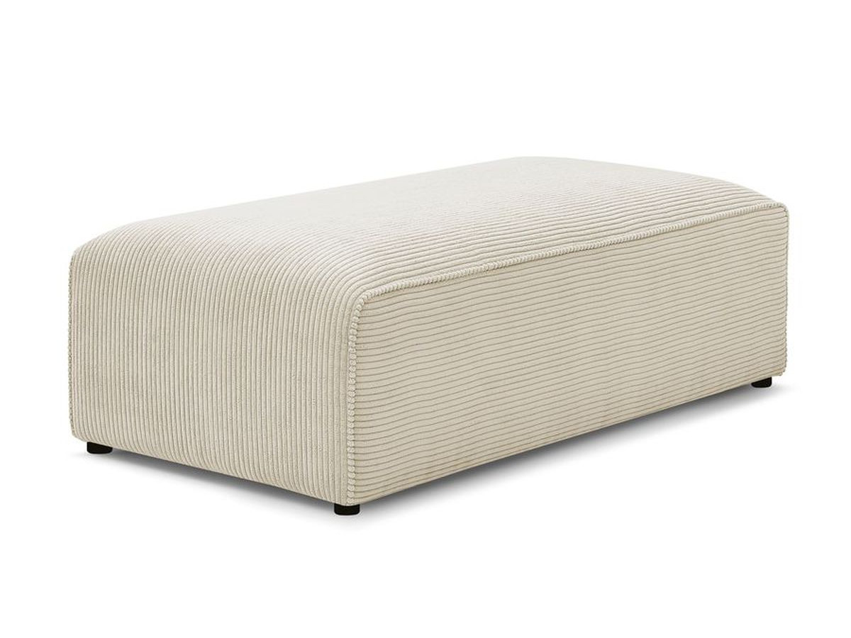 Pouf pour canapé modulable MEGEVE tissu velours côtelé