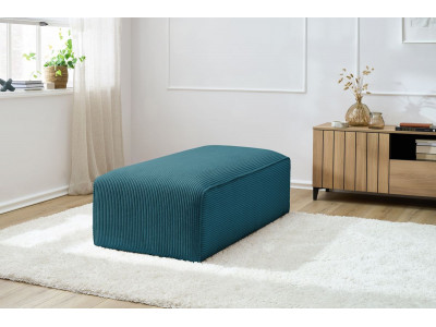 Pouf pour canapé modulable MEGEVE tissu velours côtelé
