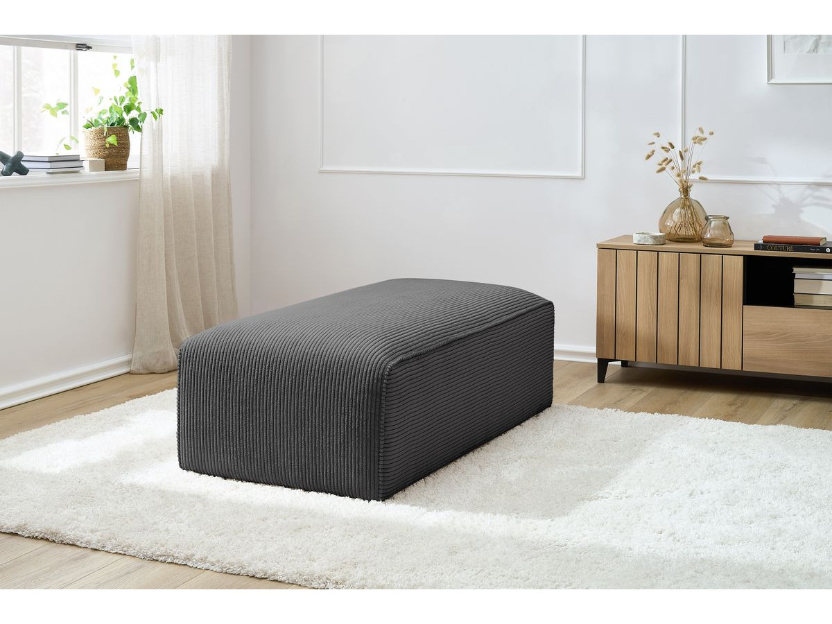Poef voor modulaire bank MEGEVE corduroy stof