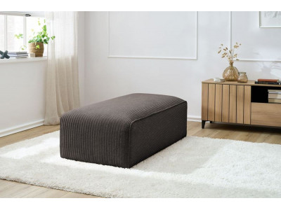 Pouf pour canapé modulable MEGEVE tissu velours côtelé