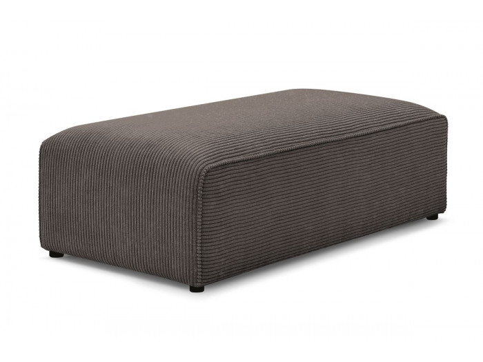 Pouf pour canapé modulable MEGEVE tissu velours côtelé