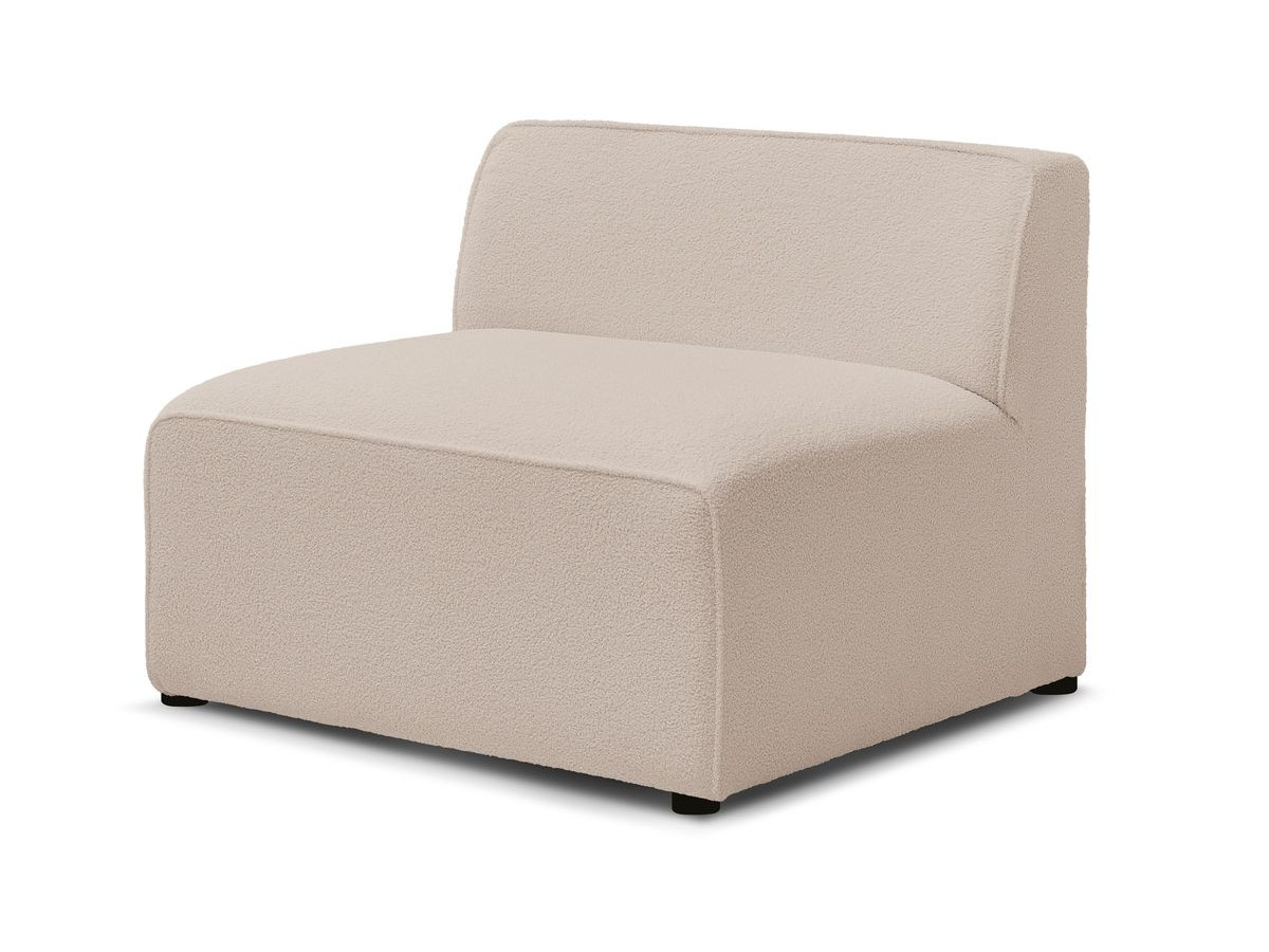 Chauffeuse 1 place pour canapé modulable MEGEVE tissu bouclette