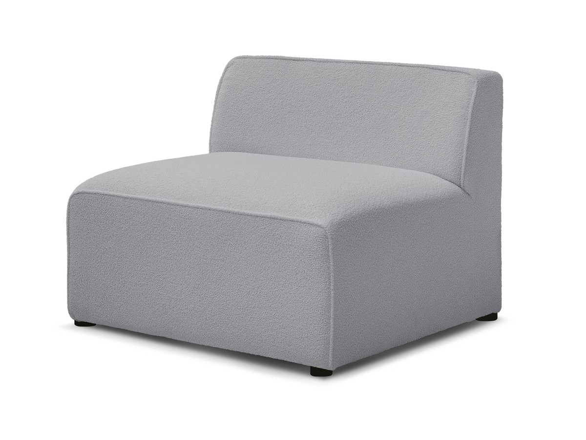 Chauffeuse 1 place pour canapé modulable MEGEVE tissu bouclette