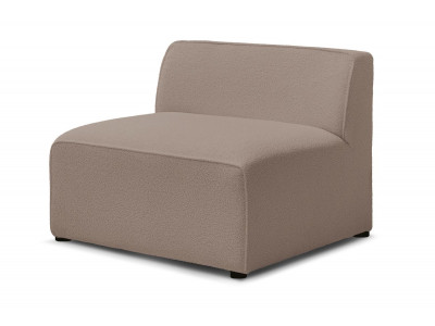 Chauffeuse 1 place pour canapé modulable MEGEVE tissu bouclette
