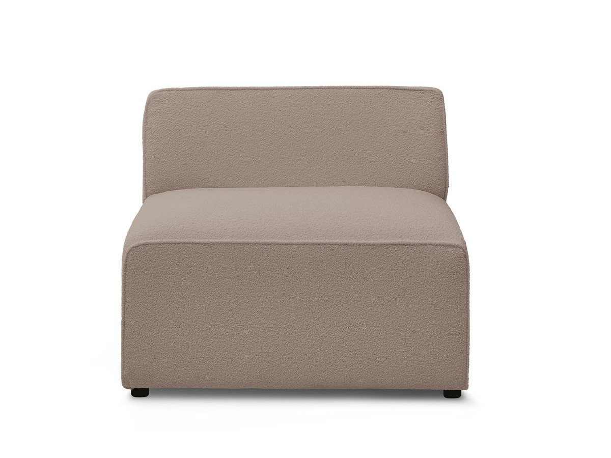 Chauffeuse 1 place pour canapé modulable MEGEVE tissu bouclette